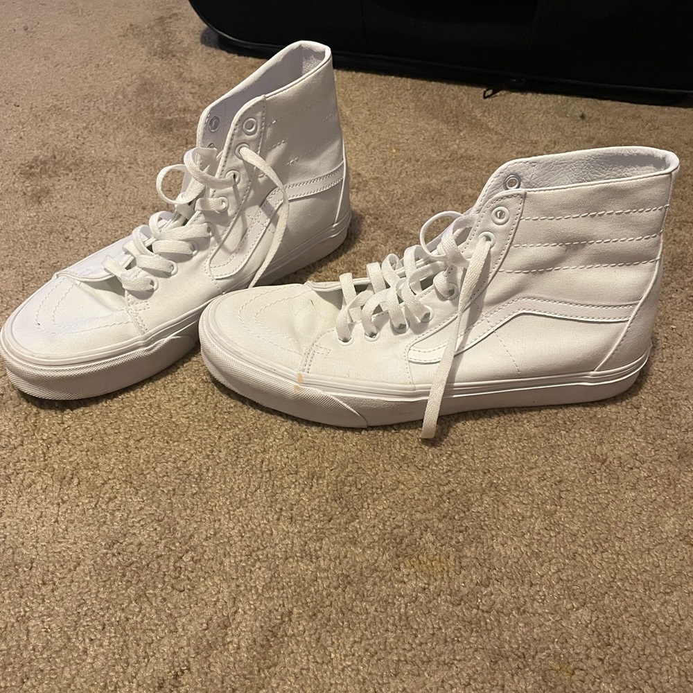 White Canvas Vans